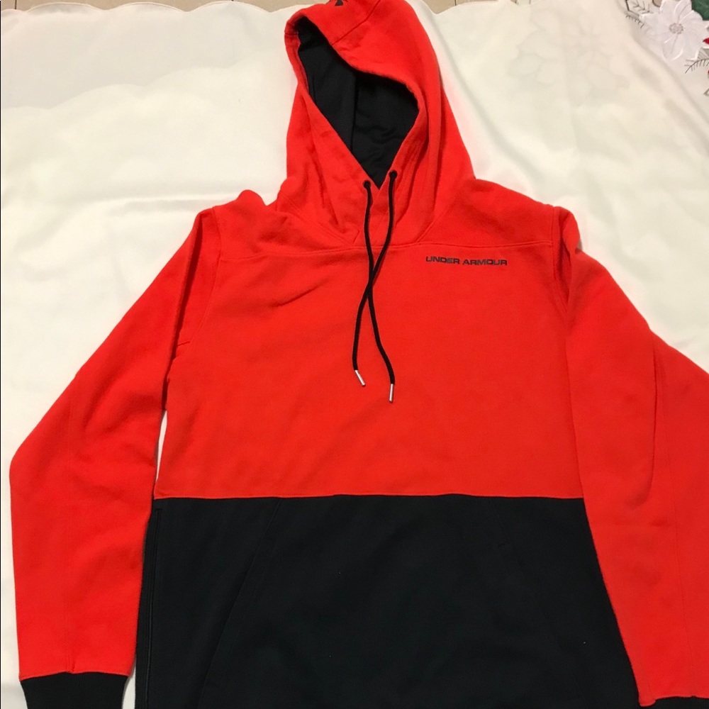 Under Armour Mens Pursuit Sweatshirt Hoodie Red